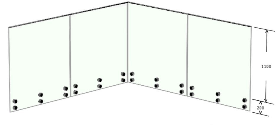 Sidomonterat med svarta fixpoints